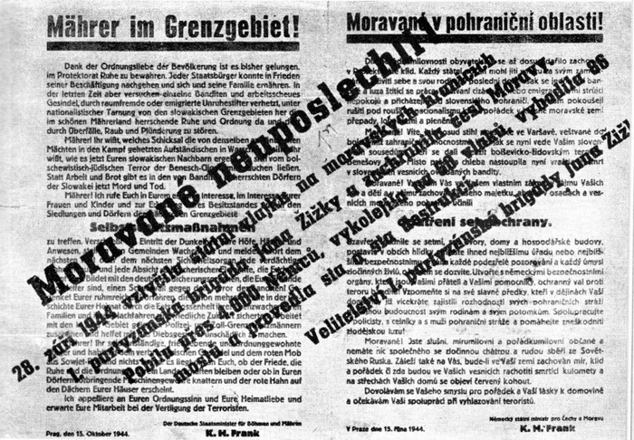 Odpověď partyzánů na provolání K. H. Franka